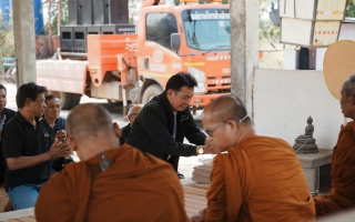 เข้าร่วมพิธีฌาปนกิจศพ ณ บ้านโสมเยี่ยม ต.โสมเยี่ยม อ.น้ำโสม จ.อุดรธานี